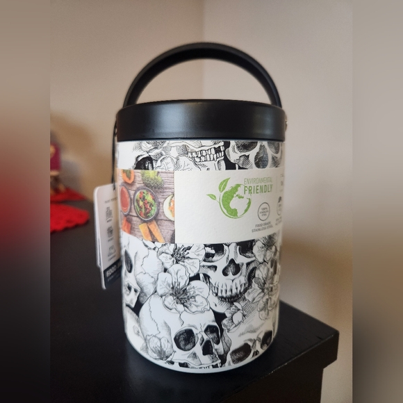 Hydrapeak- Skull/Floral Design 32oz Food Jar - Picture 3 of 9